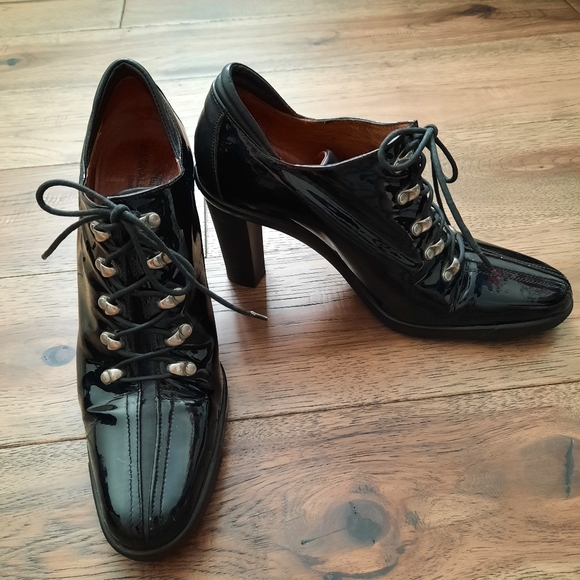 Donald J Pliner Lace Up Leather Shoes Sz 10 - Picture 3 of 16